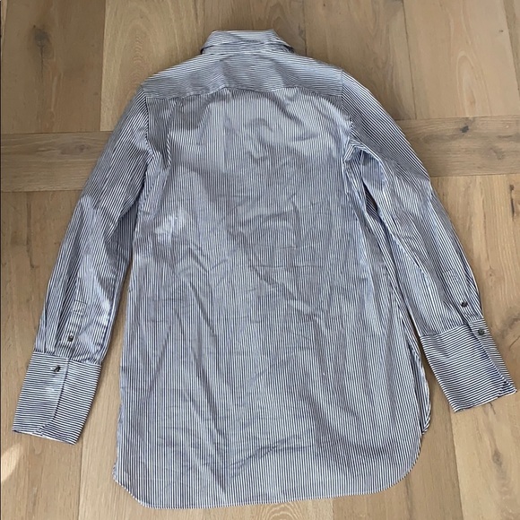 J Crew extra long button down striped shirt - Picture 2 of 4